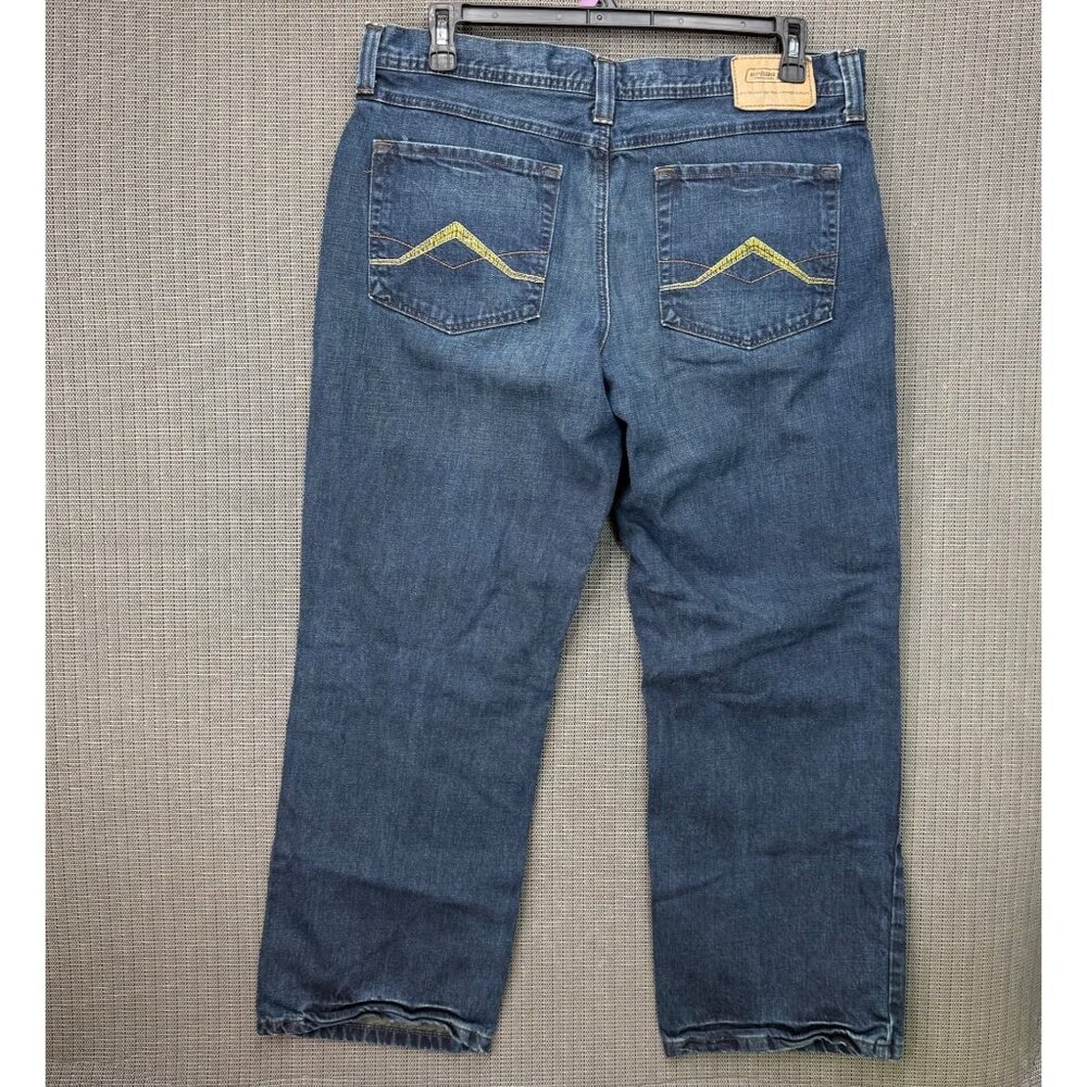 Urban Pipeline Mens Size 36 X 30 Blue Loose Low-rise Distressed Denim Jeans